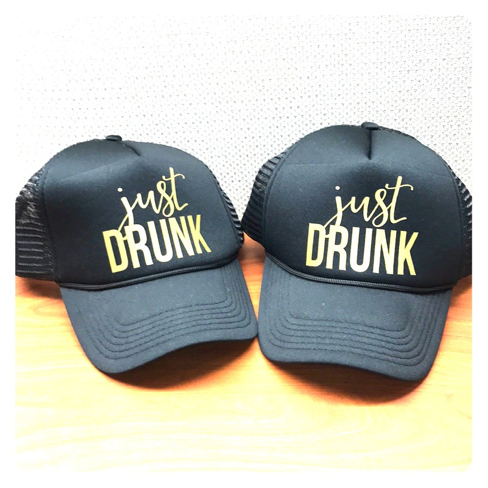 Bachelorette Hats/Caps - Just Drunk